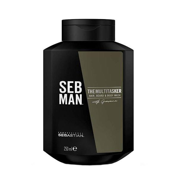 Sampon 3in1 pentru barbati Sebastian Professional SEB Man The Multitasker Hair, Beard &amp; Body Wash, 250 ml