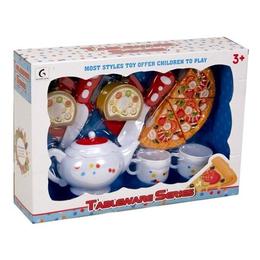 Set de bucatarie John ToysTableware cu pizza si ceai