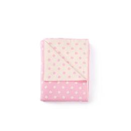Paturica tricotata pink cream dots - buva