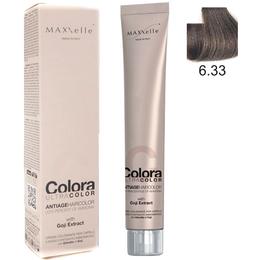 Vopsea profesionala cu extract de goji - maxxelle colora ultracolor antiage haircolor, nuanta 6.33 intense golden dark blonde