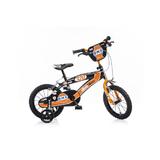 Bicicleta pentru copii Dino Bikes Bmx 145 XC made in Ital 14 inch de la 4 ani cu frana dubla si roti ajutatoare