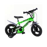 Bicicleta pentru copii Dino Bikes Mountain Bike R88 made in Italy negru-verde de marime 16