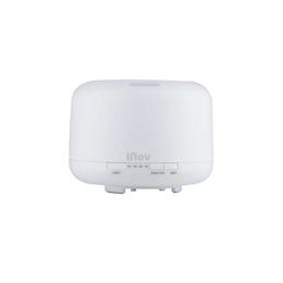 Difuzor aromaterapie cu ultrasunete, umidificator cu led si telecomanda, alb 500 ml