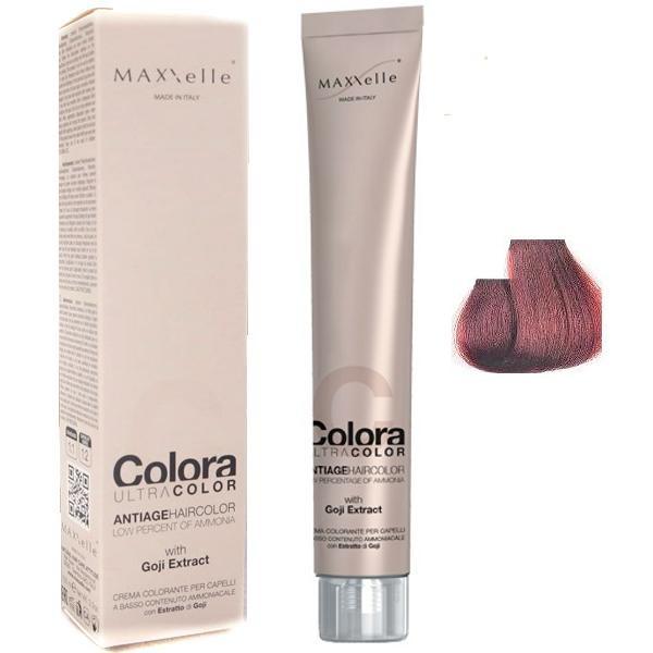 Vopsea Profesionala cu Extract de Goji - Maxxelle Colora Ultracolor Antiage Haircolor, nuanta 5.64 Copper Red Light Chestnut imagine