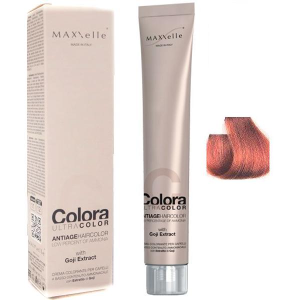 Vopsea Profesionala cu Extract de Goji - Maxxelle Colora Ultracolor Antiage Haircolor, nuanta 6.4 Dark Blonde Copper