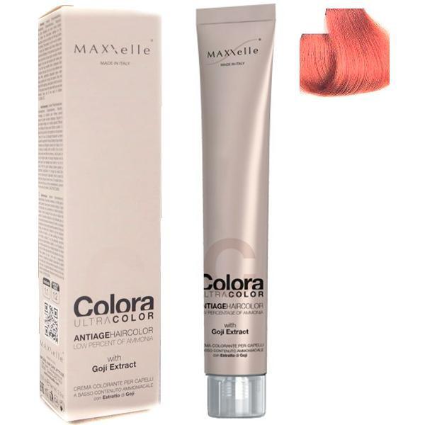 Vopsea Profesionala cu Extract de Goji – Maxxelle Colora Ultracolor Antiage Haircolor, nuanta 7.44 Intense Copper Blonde 7/44 imagine 2022