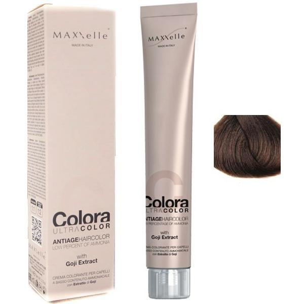 Vopsea Profesionala cu Extract de Goji - Maxxelle Colora Ultracolor Antiage Haircolor, nuanta 6.3 Dark Blonde Golden