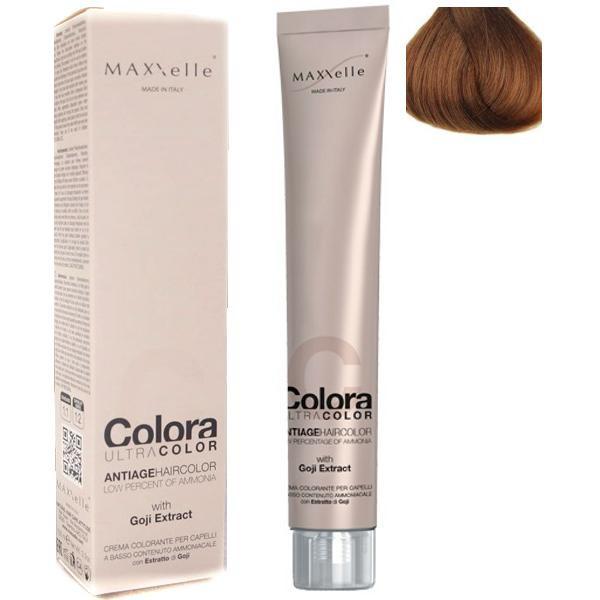 Vopsea Profesionala cu Extract de Goji - Maxxelle Colora Ultracolor Antiage Haircolor, nuanta 7.3 Blonde Golden imagine