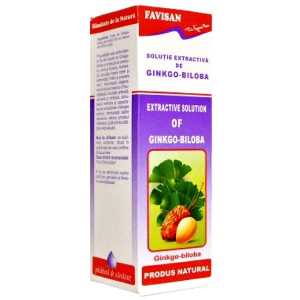 Solutie Extractiva de Ginkgo Biloba Favisan, 50 ml