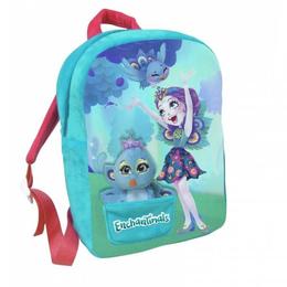 Ghiozdan de plus Enchantimals Patter Peacok cu breloc de plus