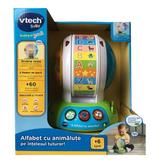 Jucarie interactiva Vtech Glob Alfabet cu animalute in limba Romana