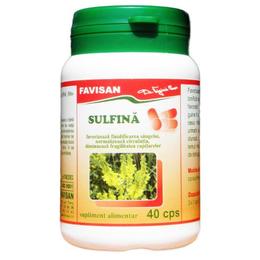 Sulfina favisan, 40 capsule