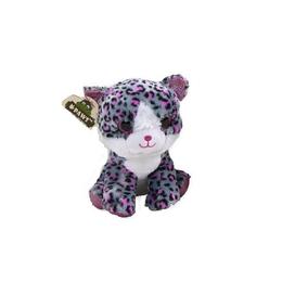 Jucarie de plus Paws pisica cu ochi slipitori gri - roz 20 cm