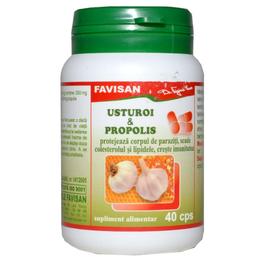 Usturoi   propolis favisan, 40 capsule