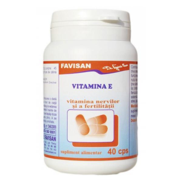 Vitamina E Favisan, 40 capsule