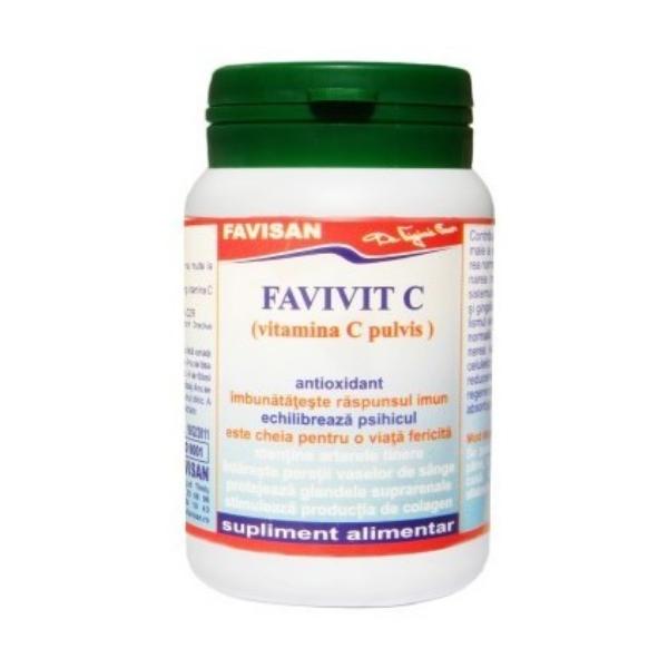 Favivit C – Vitamina C Pulvis Favisan, 80g