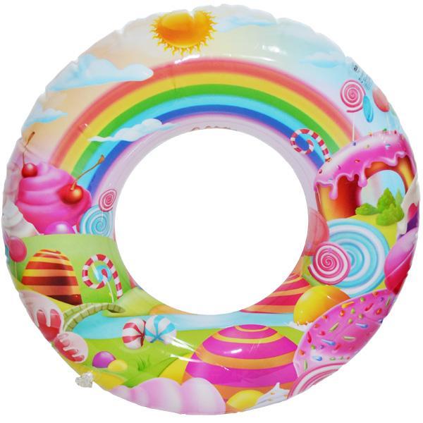 Colac de baie gonflabil pentru copii Sweet Candy - 80 cm - Nebunici