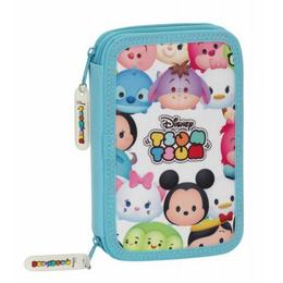 Penar dublu echipat cu 34 piese tsum tsum 20.5x13.5x4.5 cm - safta