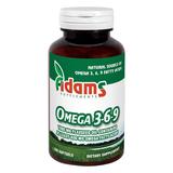 Omega 3-6-9 Ulei din Seminte de In 1000mg Adams Supplements, 100 capsule