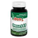 Omega 3-6-9 Ulei din Seminte de In 1000 mg Adams Supplements, 30 capsule