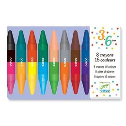 Creioane de colorat duble - Djeco