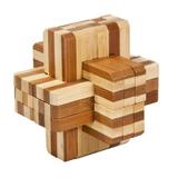 Joc logic iq din lemn bambus block cross - Fridolin