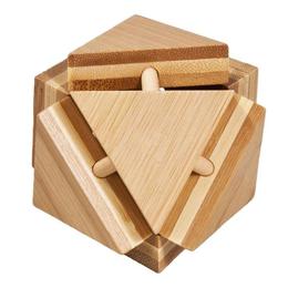 Joc logic iq din lemn bambus triangleblock - fridolin