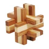 Joc logic iq din lemn bambus în cutie metalică-6 - Fridolin