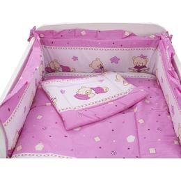Lenjerie MyKids Teddy Toys Roz M2 4+1 Piese 120x60
