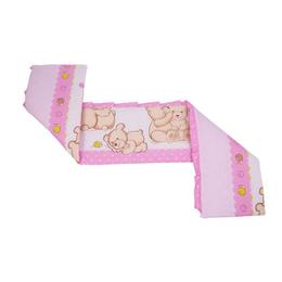 Lenjerie MyKids Teddy Friends Roz 4 Piese M1 120x60