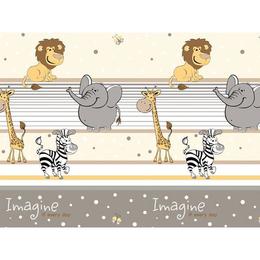 Lenjerie MyKids Imagine Safari Maro 4 Piese 120x60