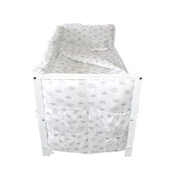 Lenjerie MyKids Coronite Alb 4+1 Piese 140x70