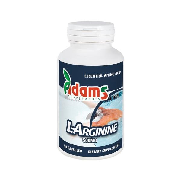 L-Arginine 500mg Adams Supplements, 90 capsule