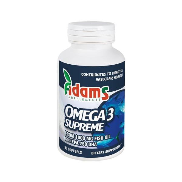 Omega 3 Supreme 500EPA/250DHA Adams Supplements, 90 capsule