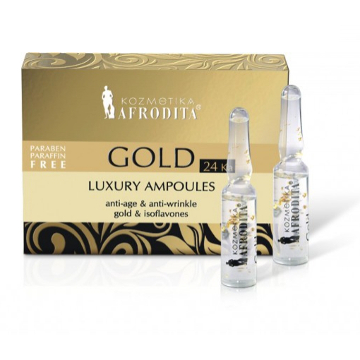 Cosmetica Afrodita - Fiole LUXURY cu aur pur 5 fiole a 1,5 ml  image0