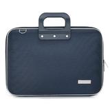 Geanta lux business laptop 15.6 in Clasic nylon Bombata-Bleumarin