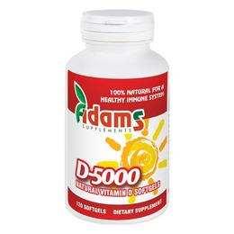 Vitamina d-5000 softgel adams supplements, 120 capsule