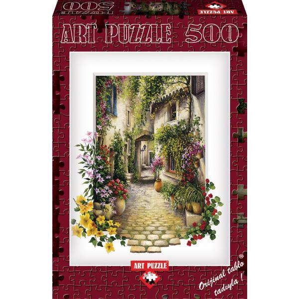 Puzzle In The Small Flower Village, 500 piese