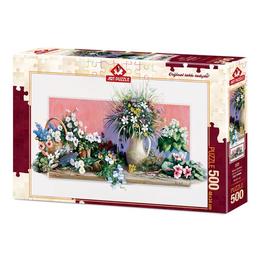 Puzzle spring flowers, 500 piese