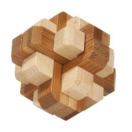 Joc logic iq din lemn bambus în cutie metalică - 4 Fridolin