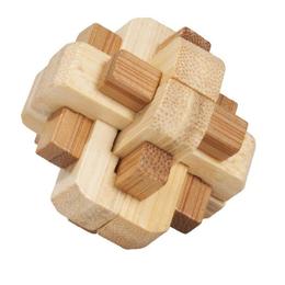 Joc logic iq din lemn bambus în cutie metalică - 5 Fridolin