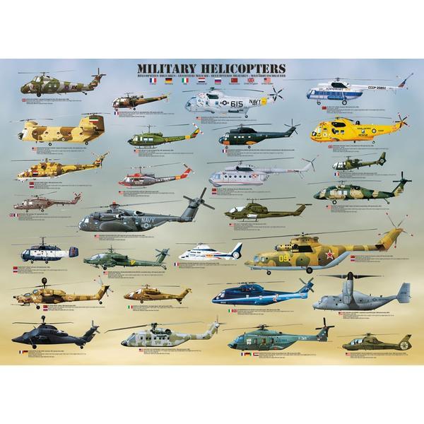 Puzzle 1000 piese military helicopters