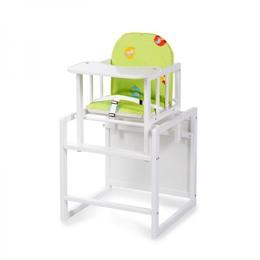 Scaun de masa multifunctional din lemn Klups Aga I Alb