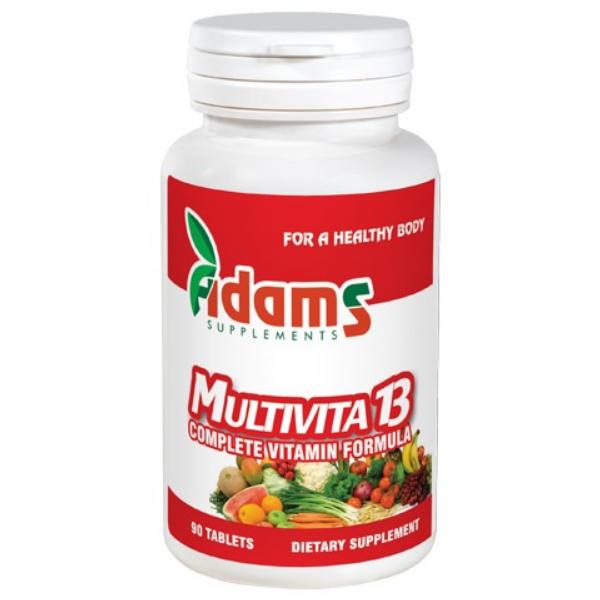 Multivitamine Multivita13 Adams Supplements, 90 tablete