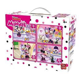 Puzzle 4 in 1 minnie mouse, 72 piese