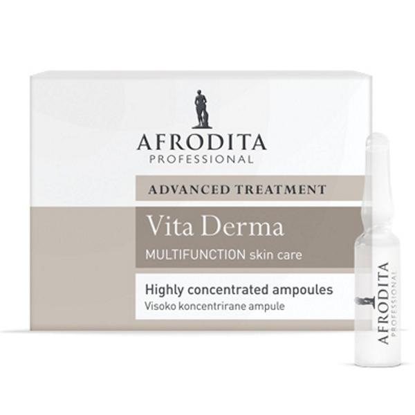 Fiole cu Colagen - Cosmetica Afrodita Vita Derma Collagen, 5 fiole x 1,5 ml 