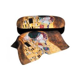 Etui cu textil și protecție ochelari, klimt sărutul - fridolin