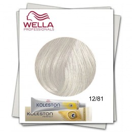 Vopsea Permanenta - Wella Professionals Koleston Perfect nuanta 12/81 special blond albastrui cenusiu