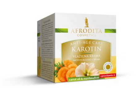 Crema Hidratanta – Cosmetic Afrodita Karotin Moisturizing Cream, 50 ml Afrodita poza noua reduceri 2022