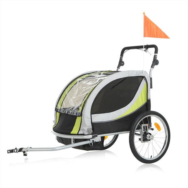 Remorca bicicleta samax premium - verde